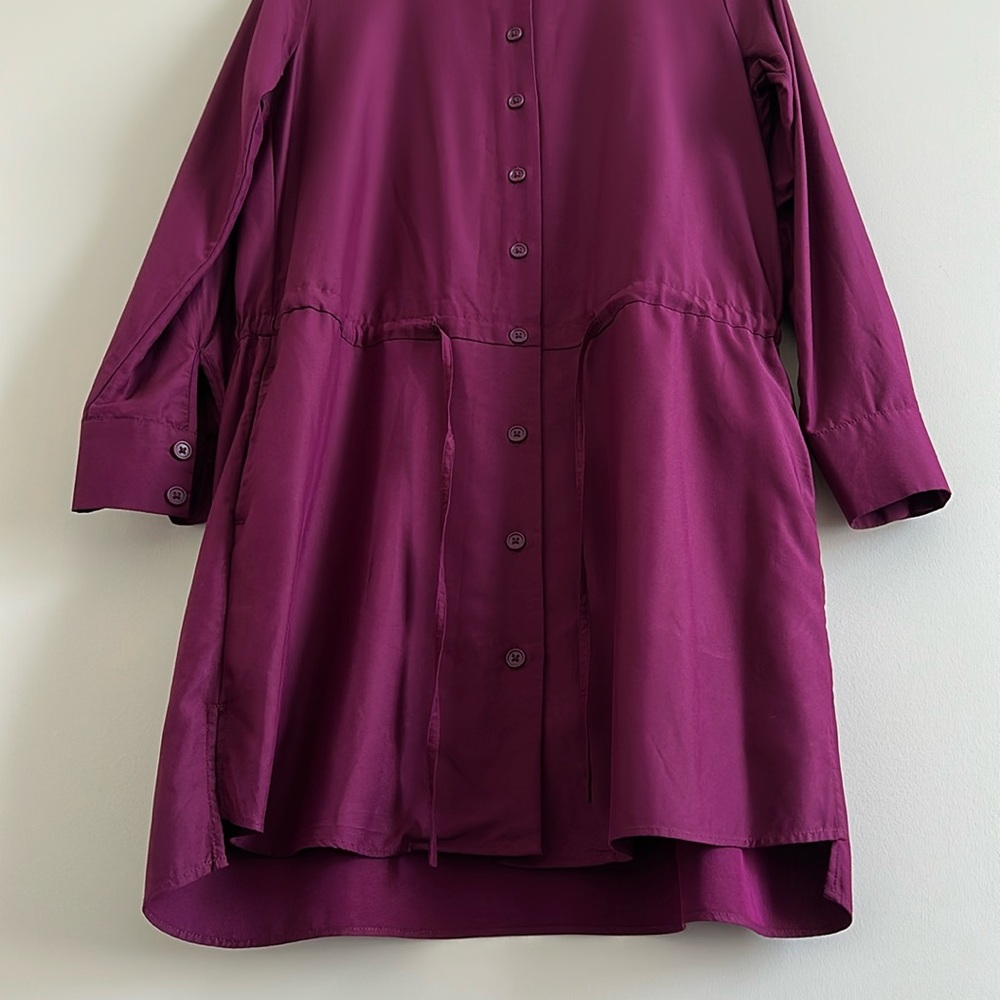 Uniqlo Women’s Button-Up Drawstring Waist Dress - Picture 9 of 16